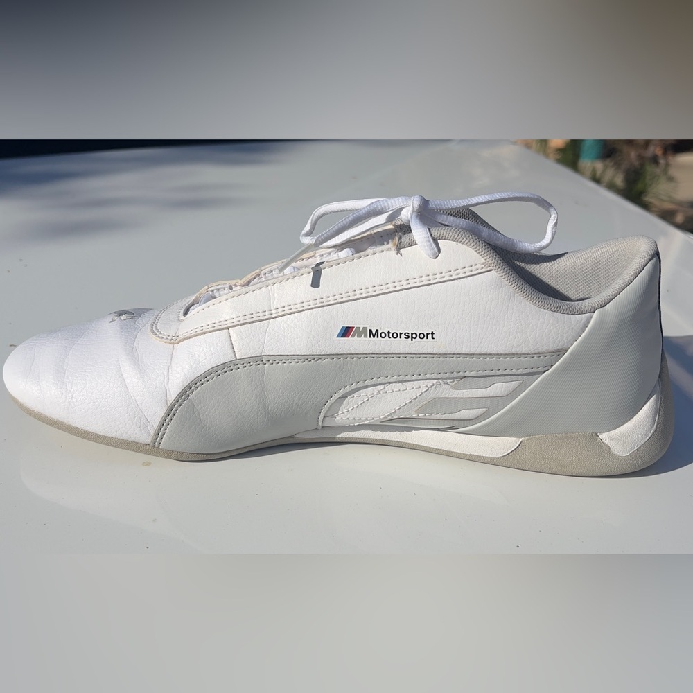 Puma White Sneakers with Red & Blue Accent - Picture 3 of 7